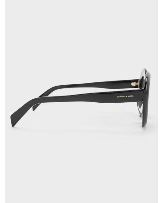 Charles & Keith Gray Recycled Acetate Cateye Sunglasses