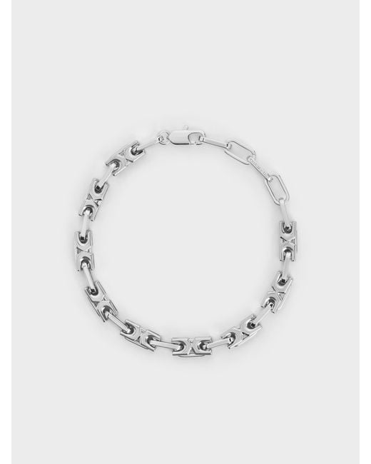 Charles & Keith Blue Adalyn Interlocking Bracelet