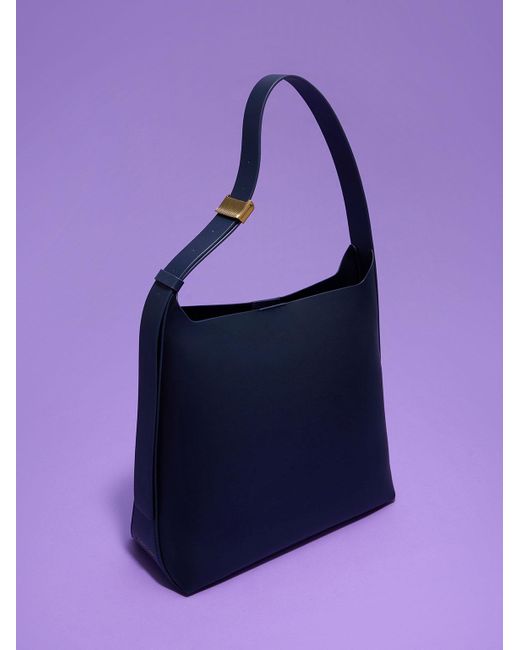 Charles & Keith Blue Edna Tote Bag