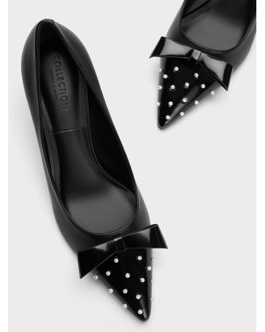 embellished pointed toe heels