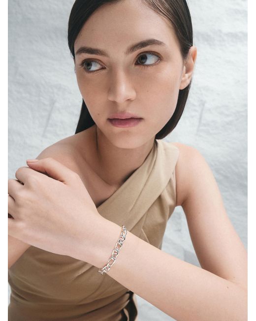 Charles & Keith Metallic Nyra Mixed-link Chain Bracelet