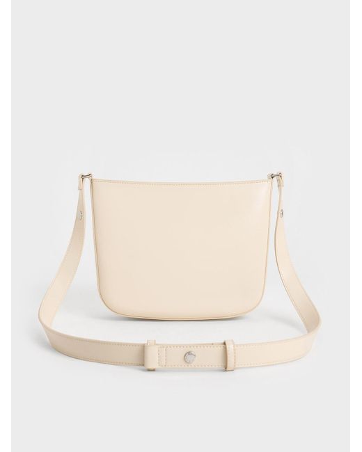 Charles & Keith White Irie Shoulder Bag