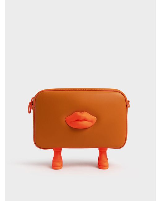 charles & keith orange bag