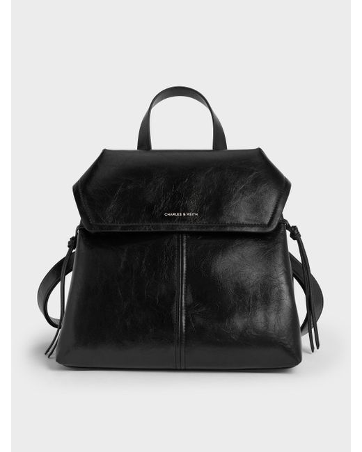 Charles & Keith Black Noane Backpack