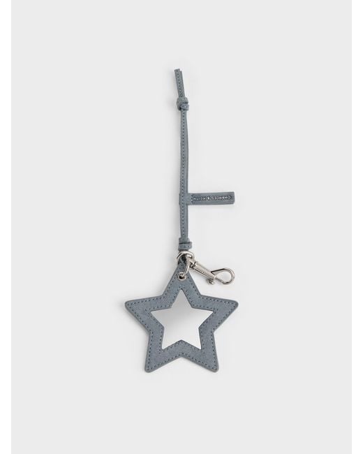 Charles & Keith White Noane Star Mirror Charm