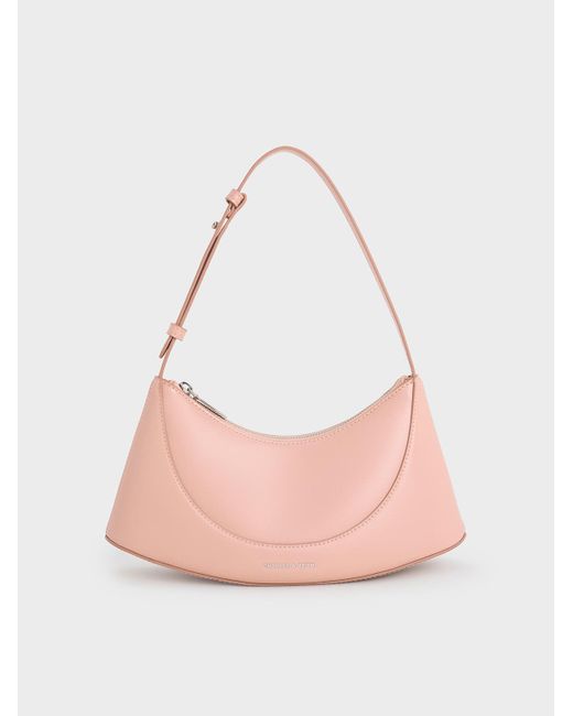 Charles & Keith Pink Sigrid Shoulder Bag