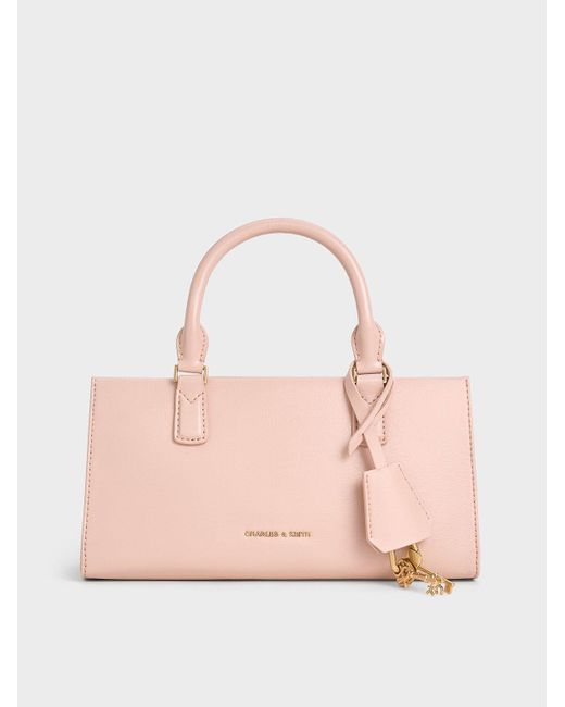 Charles & Keith Pink Mini Kerry Tote Bag