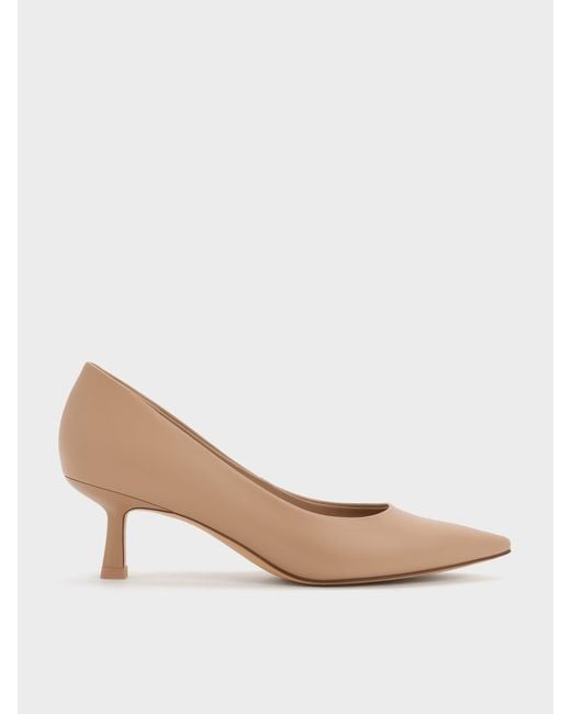 Charles & Keith Multicolor Emmy Pointed Kitten Heel Pumps