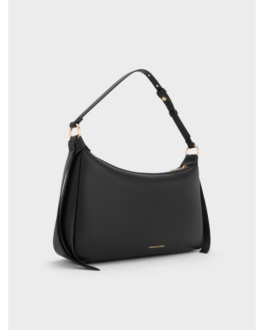 Charles & Keith Black Calla Shoulder Bag
