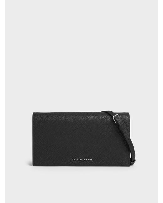 Charles & Keith Black Beryl Long Wallet
