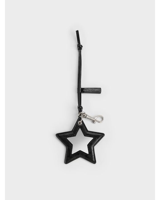 Charles & Keith White Noane Star Mirror Charm