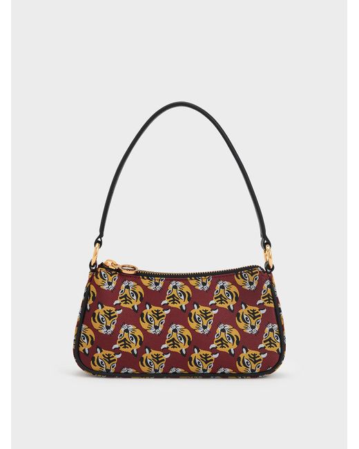 Charles & Keith Lunar New Year Collection Tiger Print Jacquard