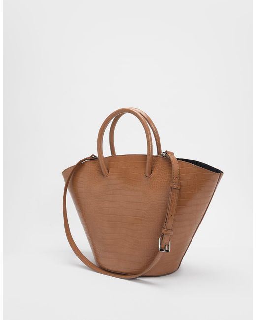 charles and keith trapeze tote bag