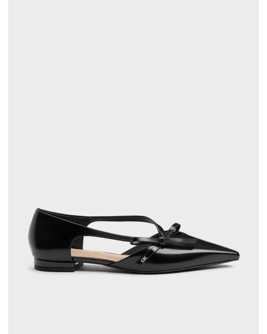 Charles & Keith Multicolor Anastasia Leather D'Orsay Flats