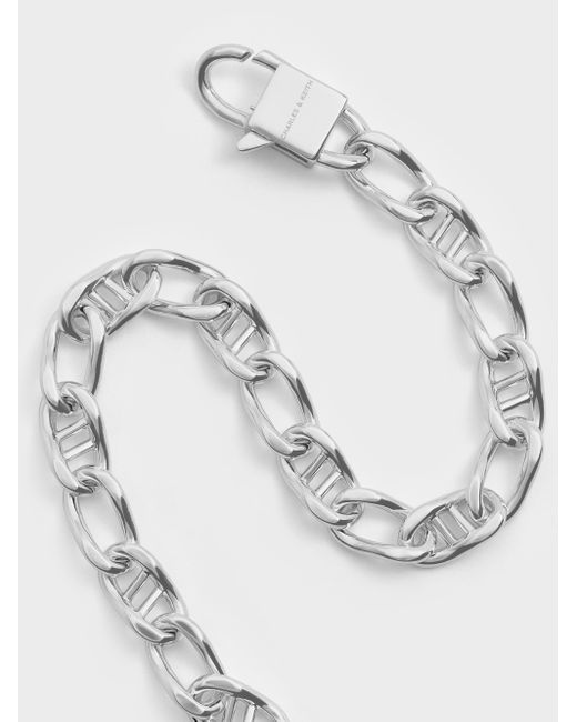 Charles & Keith Metallic Nyra Mixed-link Chain Bracelet