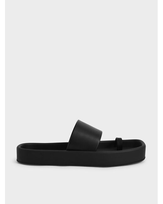 charles and keith black flats