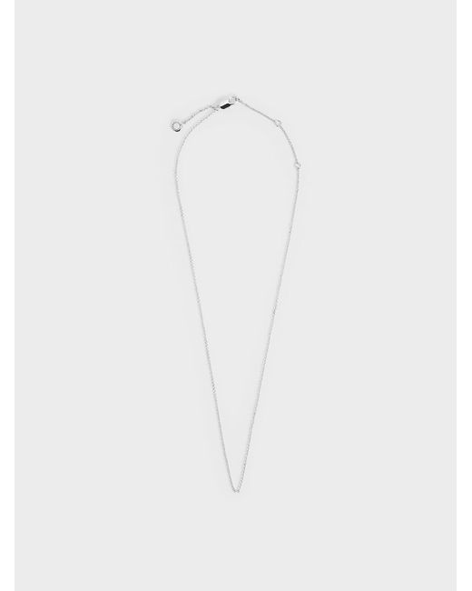 Charles & Keith White Princess Chain Necklace