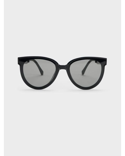 Charles & Keith Brea Foldable Aviator Sunglasses in Gray | Lyst display picture 2