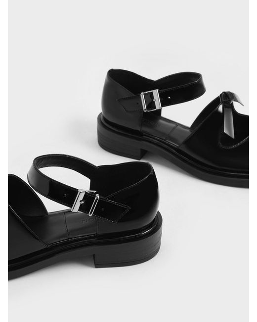 charles and keith black flats