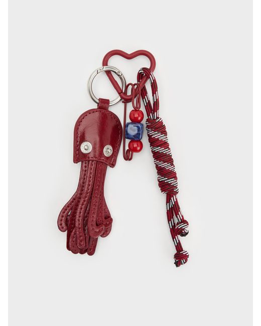 Charles & Keith Red Delfina Octopus Charm