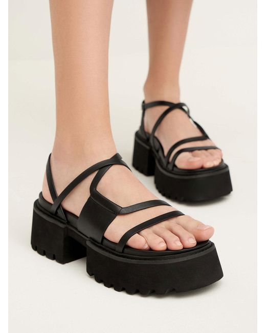 \u0026 Keith Nadine Strappy Platform Sandals 