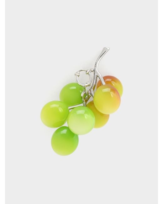 Charles & Keith White Grape Charm