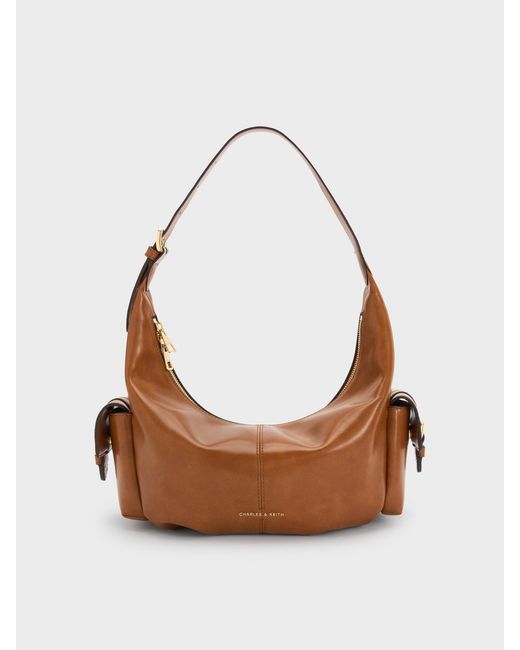 Charles & Keith Multicolor Bessie Side-Pocket Hobo Bag