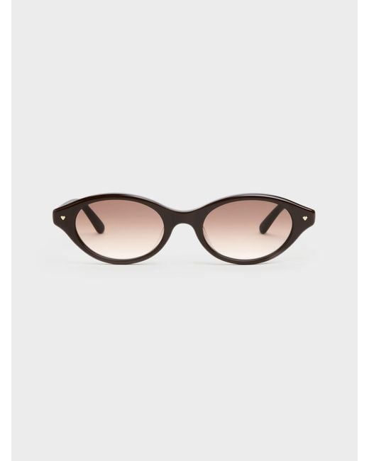 Charles & Keith Multicolor Pecola Oval Sunglasses