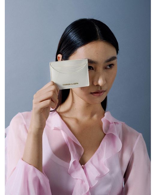 Charles & Keith Natural Sigrid Card Holder