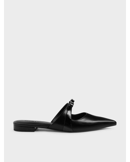 Charles & Keith White Kaleen Pointed Mules