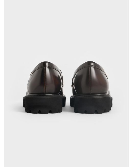 Charles & Keith Black Kaiya Penny Loafers