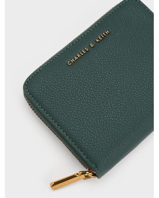 Charles & Keith Green Basic Square Wallet
