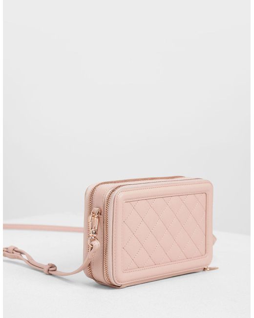 charles and keith pink wallet