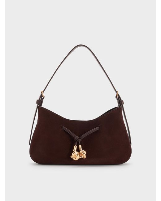 Charles & Keith White Mila Shoulder Bag