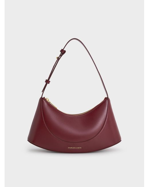 Charles & Keith Red Sigrid Shoulder Bag