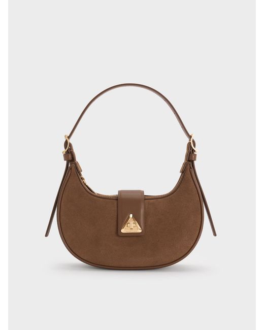 Charles & Keith Multicolor Trice Belted Shoulder Bag
