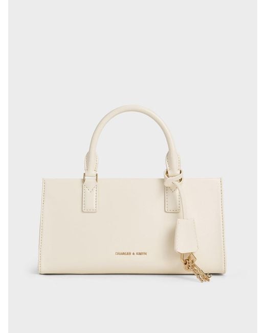 Charles & Keith Natural Kerry Top Handle Bag