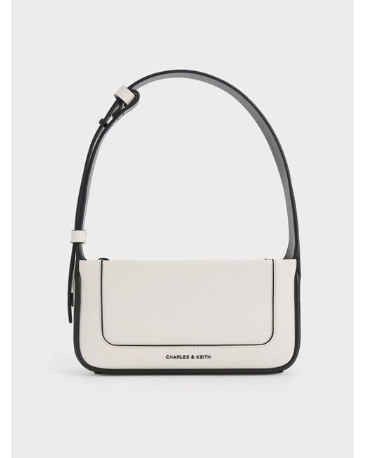 Charles & Keith Daylla Shoulder Bag in White Lyst