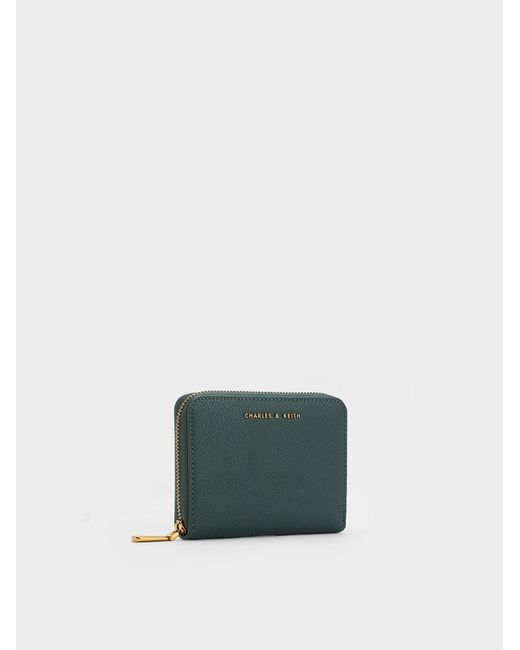 Charles & Keith Green Basic Square Wallet