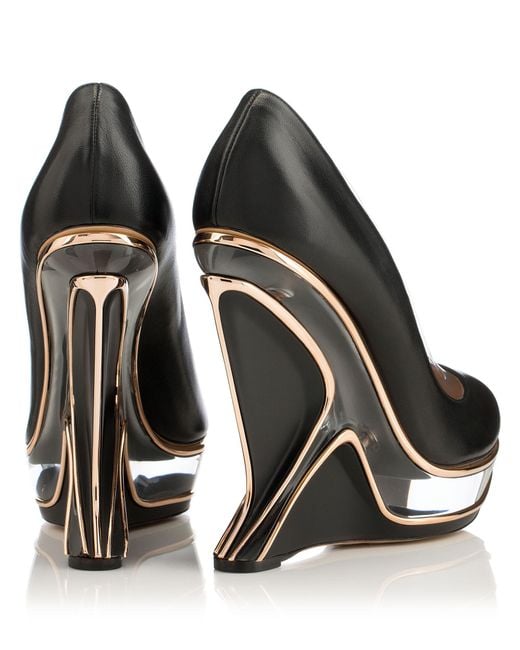 Charlotte Olympia Leather Zaha Hadid Shoe in Black Lyst