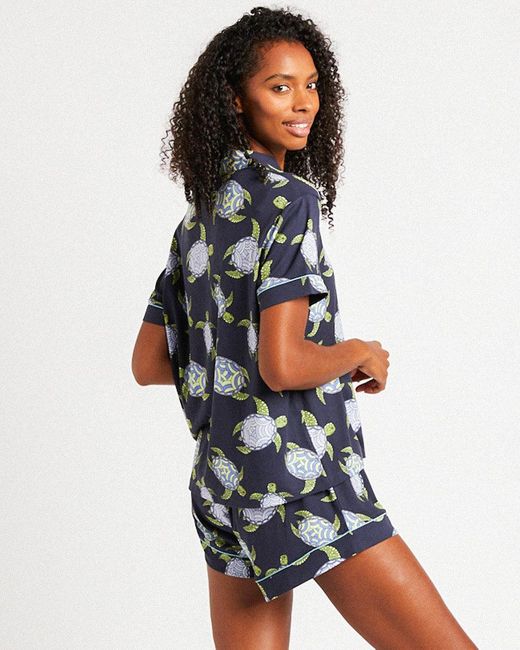 Chelsea Peers NYC Turtle Print Button 
