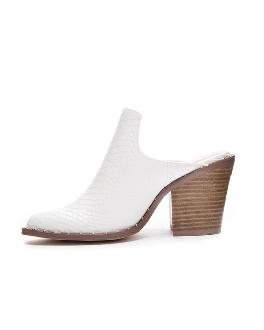 chinese laundry white mules