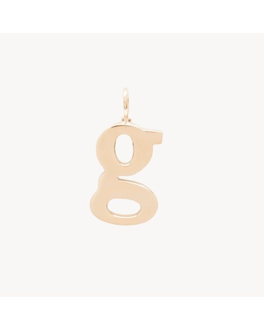 Chloé White Alphabet Letter G Charm
