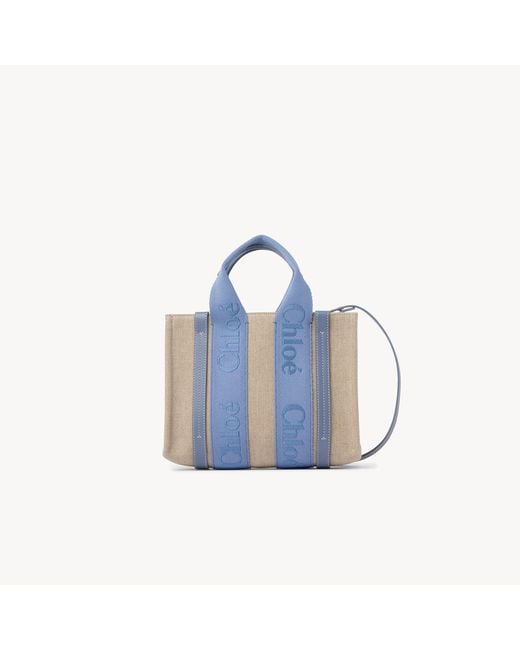 Chloé Blue Small Woody Tote Bag