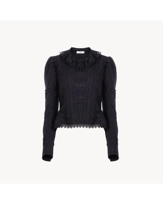 Chloé Blue Fitted Jacket