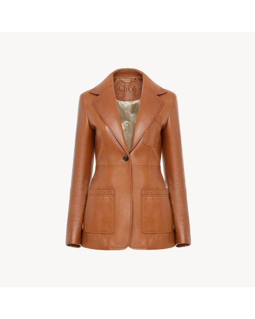 Chloé Brown Tailored Jacket
