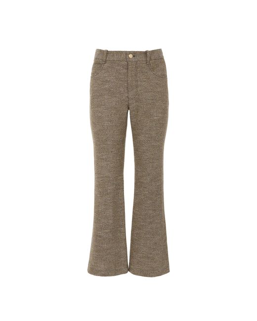 Chloé Natural Cropped Bootcut Pants With Marcie Signature