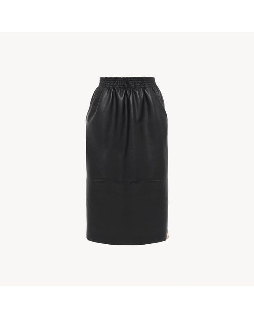 Chloé Black Knee-Length Pencil Skirt