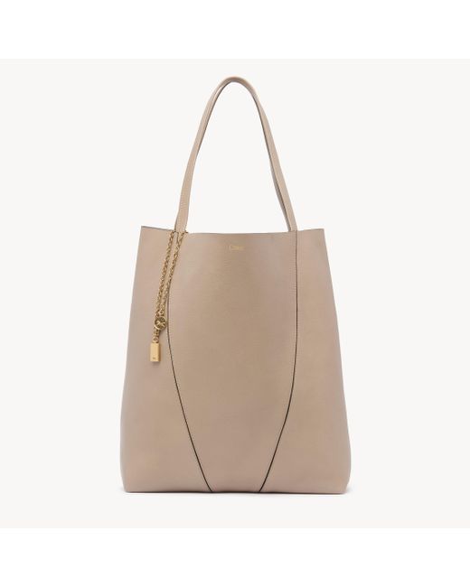 Tote Bag Grande Spin di Chloé in Natural