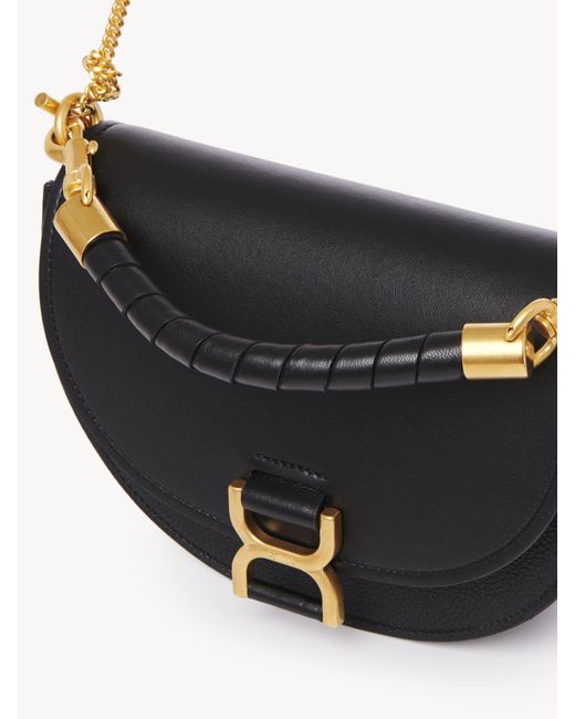 Chloé Black Marcie Chain Flap Bag